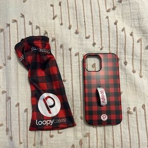 Loopy- iPhone 12/12 Pro (6.1" Screen) - Red Buffalo Plaid | Matte Edition